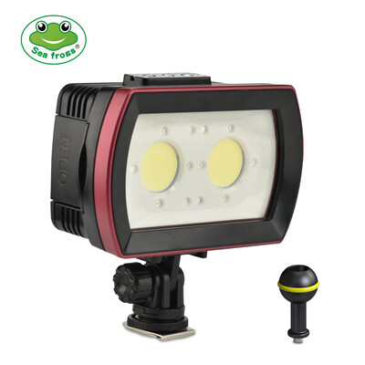 

Sea frogs SL-21 LED Diving Light Underwater Photography Fill-in Lamp 2pcs LEDs Aluminum Alloy 40M Waterproof IPX8 with WhiteStron
