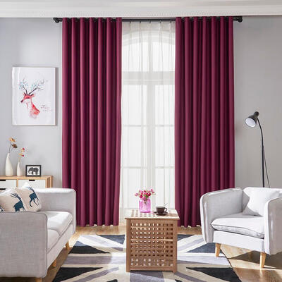 

Simple Pure Color Home Blackout Curtain Study Bedroom Window Drapes Curtain