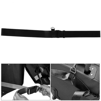 

Greensen Long Black Nylon Quick Release Buckle Tied Strap Belt Fixed Belt For Suitcase Luggage Bag