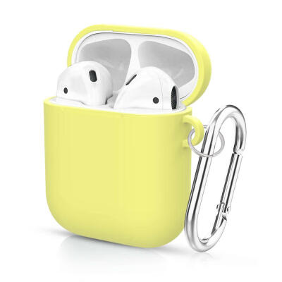 

TPU Case For Apple AirPods 1 2 Protective Case Shockproof Cover With Keychain