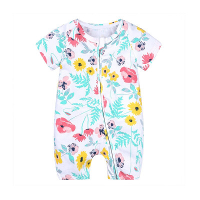 

Baby Boy Girl Summer Cute Romper Kids Casual Fruit Floral Romper Infant Short Sleeve Costumes