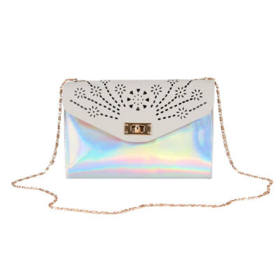 

Fashion Hollow Laser Shoulder Bags Mini Chain Women Flap Crossbody Tote