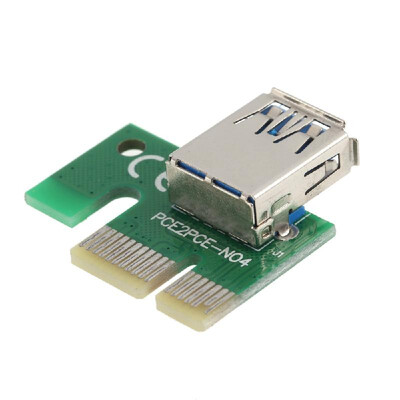 

PCI-E 1X to 16X Riser Card USB 30 Extender Flexible Cable with SATA 4 Pin IDE Molex Power Cable for Bitcoin Litecoin Miner