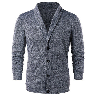 

Turn Down Collar Button Up Cardigan