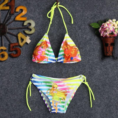 

Age 2-10Year Girls Beauty Mermaid Bikini Swimsuit Swimming Costume Set Swimwear