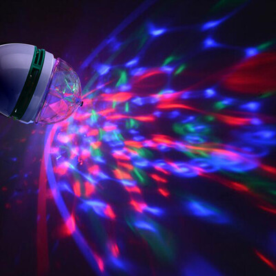 

〖Follure〗B22 3W AC85-260V Colorful Rotating Bubble Stage Light Disco DJ Party Light Bar