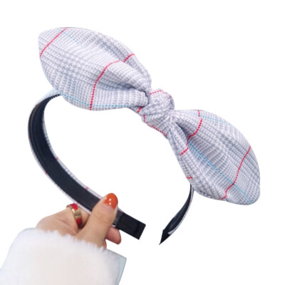 

Women Girl Floral Bowknot Headband Bohemian Retro Vintage Wristband Casual Ladies Hairband