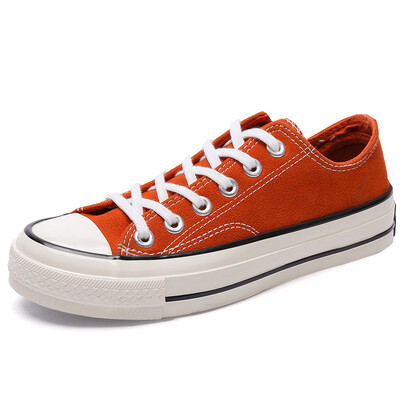 

Comet EVENSTAR canvas shoes female wild Korean casual soil orange imitation cowhide student port wind