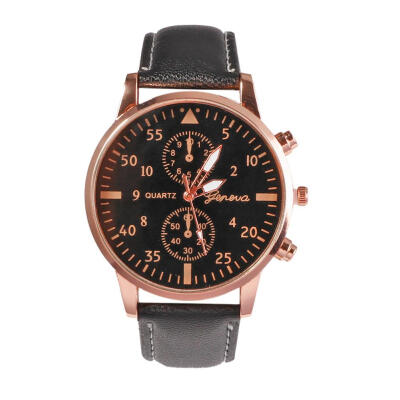 

Ultra-thin PU Leather Strap Quartz Watches Men Round Dial Analog Wristwatch