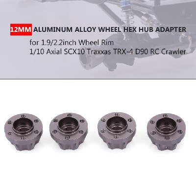 

4Pcs 21mm Wheel Hex Hub Adapter for 1922inch Wheel Rim 110 Axial SCX10 Traxxas TRX4 D90 RC Crawler