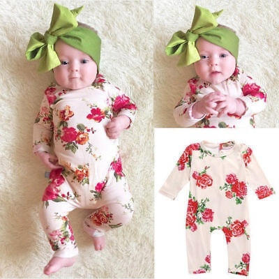 

Fashion Newborn Infant Baby Girl Kids Romper Playsuit Bodysuit Outfit Sunsuit Clothes