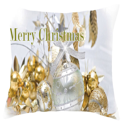

Siaonvr Merry Christmas Short Plush Pillowcase Sofa Pad Set Home Decoration 18x18 Inch