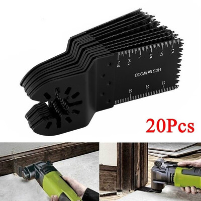 

10pcs 34mm Carbon Steel Coarse Cutter Saw Blades Bi-metal Straight Wood Mix Oscillating Multitool Power Tool