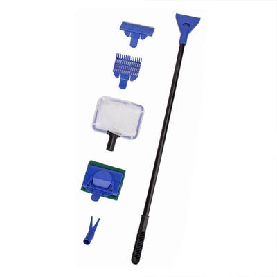 

5 in 1 Fish Tank Cleaning Tools Aquarium Fish Net Gravel Rake Algae Brush