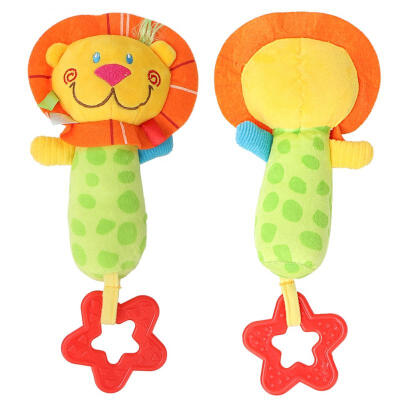 

Greensen Lovely Animal Cartoon Stroller Infant Baby Toys Mobile Hand Bell Soft Plush Gift