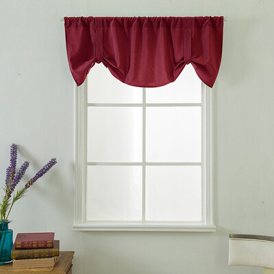 

Toponeto Valance Curtains Extra Wide&Short Window Treatment Kitchen Living Bathroom