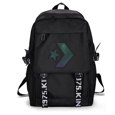 

Luminous gradient schoolbag mens shoulders junior high school students Korean backpack high school students large capacity mens