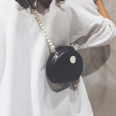 

Net red wild gas chain small round bag female bag 2019 new fashion shoulder bag summer small fresh messenger bag