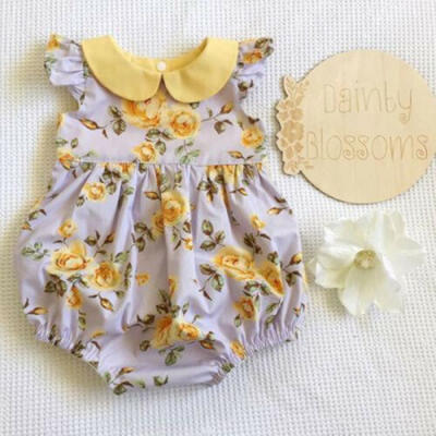 

Boutique Newborn Baby Girls Flower Romper Jumpsuit Outfits Clothes Summer USA
