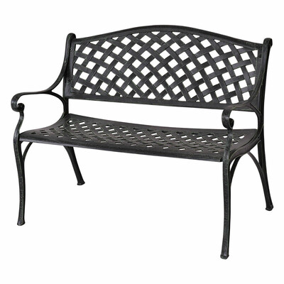 

40" Outdoor Aluminum Antique Garden Patio Bench