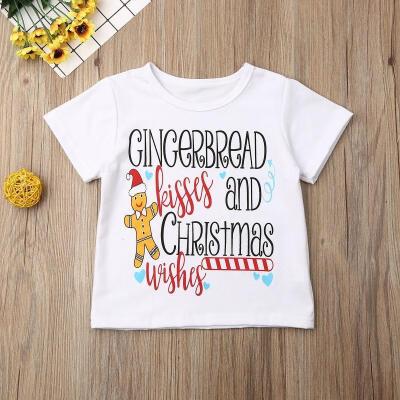 

Christmas Newborn Baby Kids Boy Girl Matching Tops Sisters&Brothers Short Sleeve T-Shirts Long Sleeve Romper no hat