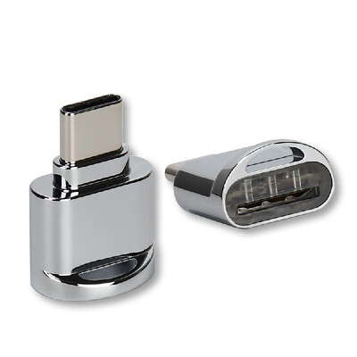 

USB Type C Card Reader Aluminum Alloy TF Flash Memory Card Reader OTG Adapter for MacBook Windows