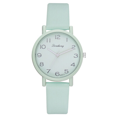 

Simple Jelly Multicolor Leather Casual Sport Quartz Watches Men Women Pure Hand Clock Simple Minimalist Wrist Watches &Ff