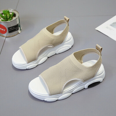 

Fairy wind sandals 2019 new summer Korean version of 100 leisurely flat-bottomed fashion sports ins trendy womens shoes