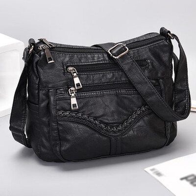 

Tailored Womens Fashion Messenger Bag Black Messenger Bag Shoulder Bag Casual Wild