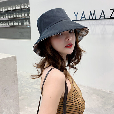 

Ms Redwood Fishermans Cap Sunscreen Sunshade Cap Korean version Sunscreen Sunshade Cap Double-sided Cap Chao Chun-qiu in Summer