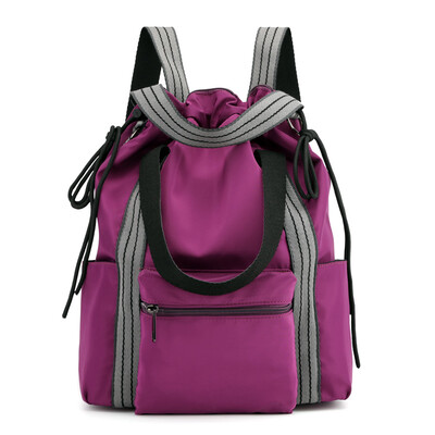 

Multi-functional fashion backpack for ladies with shoulder bags large capacity oblique bag simple handbag nylon bag