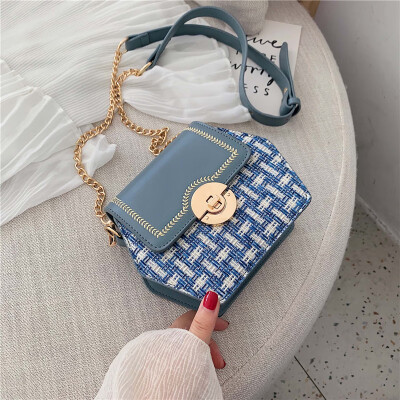 

Network celebrity chain bag summer leisure children bag new 2019 geometric square bag shoulder bag oblique satchel bag