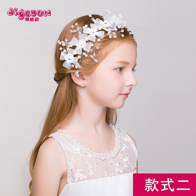 

Childrens headwear Korean girls handmade hair accessories hairpin headband princess crown girl hairpin baby jewelry headband