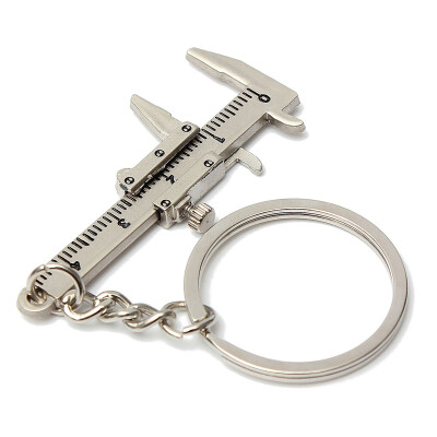 

3D Special Simulation Model Slide Ruler Vernier Caliper Key Chain Keyring