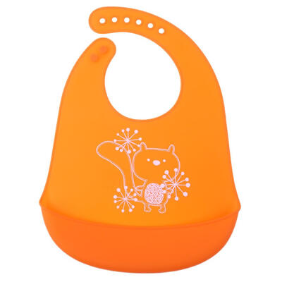 

Cute Cartoon Baby Silicone Bib Waterproof Boy Girl Feeding Saliva Towel