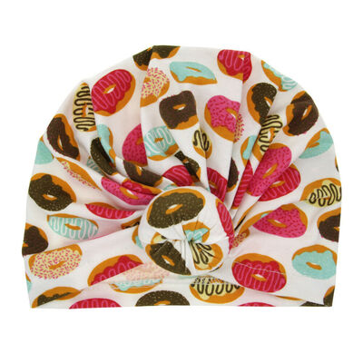 

Baby Lovely Hat Cotton Soft Turban Knot Summer Hat Newborn Cap For Baby Girl