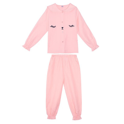 

CONYSON spring summer pajamas girls long-sleeved childrens air-four-color 4995