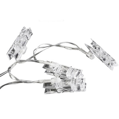 

Siaonvr LED Card Photo Clip Lamp Battery Box Wedding Home Decoration