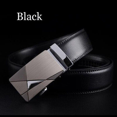 

160cm 180cm Large Size Automatic Buckle Mens Belt Cow Genuine Leather Belt for Men Luxury Brand Male Strap Men Business Belts