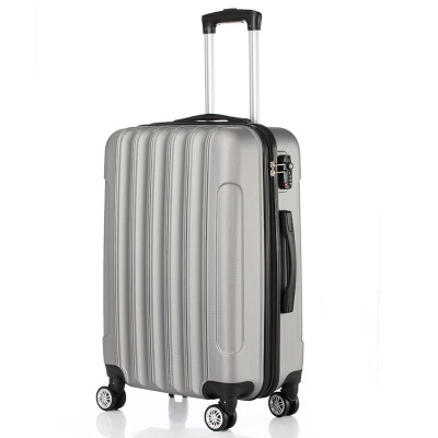 

3PCS Grey Luggage Travel Set Bag ABS Trolley Hard Shell Suitcase wTSA lock Grey