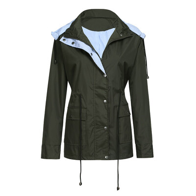 

〖Follure〗Raincoats Waterproof Lightweight Jacket Active Outdoor Hooded Womens Trenchcoat