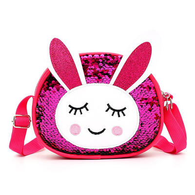

PU Sling Bag Rabbit Fashion Sequin Packs Kids Girl Crossbody Shoulder Bags