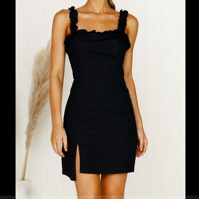 

Women Sleeveless OL Office Work Skirt Dress Ladies Evening Party Mini Skater