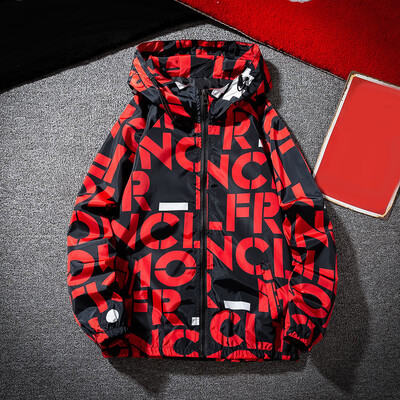

Men Printed Windbreaker Hoodie Hooded Sweatshirt Zipper Jacket Coat Outwear Tops