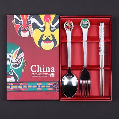 

Peking Opera Facebook Tableware Chinese Style Featured Gifts Creative Craft Souvenirs