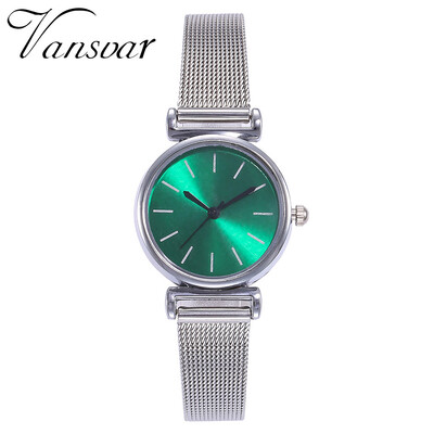 

Minimalism Women Watches Silver Scale Dial Ladies Casual Quartz Wristwatch Business Mesh Strap Clock Gift Dress Montre Femme