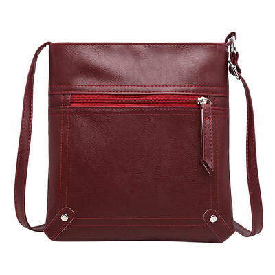 

Solid Color Shoulder Messenger Handbags Women Leather Casual Crossbody Bags
