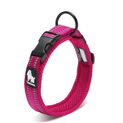 

Adjustable Pet Soft Comfy Reflective Dog Collar Breathable nylon Mesh QFY