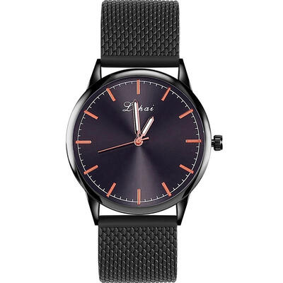 

Relogio Feminino Fashion Retro Watch Womens Mesh Band Stainless Steel Analog Quartz Wristwatch Lady Luxury Rose Watches