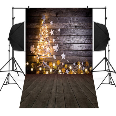 

〖Follure〗Christmas Backdrops Tree Vinyl 3x5FT Fireplace Background Photography Studio